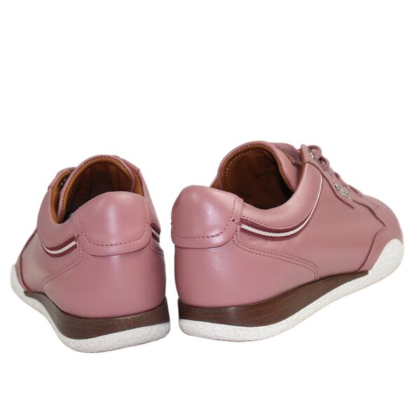 Bally Fridia Rose Pink Lace-Up Vamp Sneaker Size 37 (US 6.5) - Picture 5 of 10